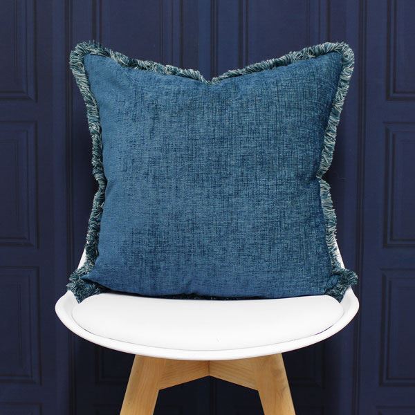 Riva Paoletti Astbury Fringed Chenille Cushion Cover, 50 x 50 Cm