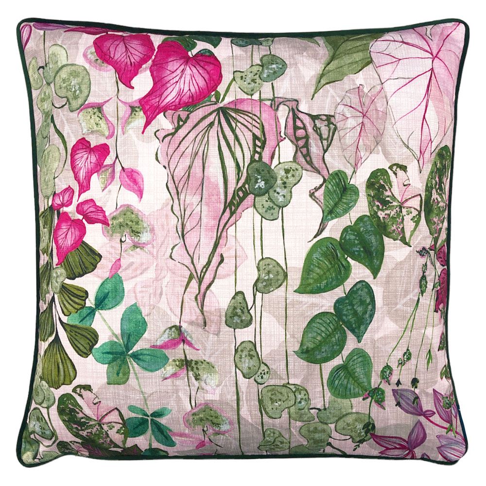 Paoletti Veadeiros Botanical Print 100% Cotton Cushion Cover