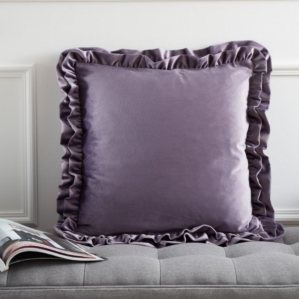 Catherine Lansfield So Soft Velvet Touch Double Frill Filled Cushion
