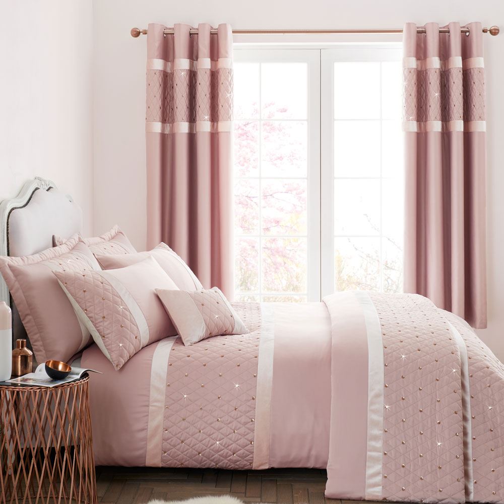 Catherine Lansfield Sequin Cluster Embellished Duvet Cover Set