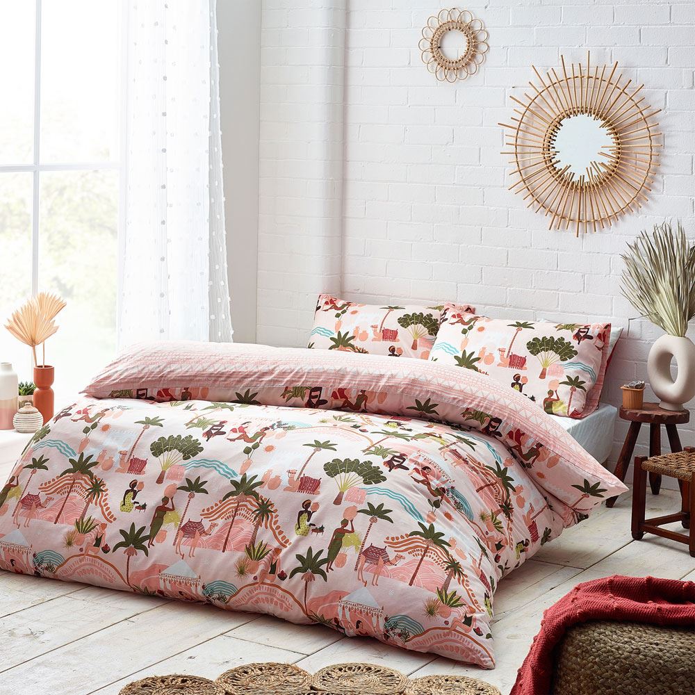 Furn Nalani Landscape Print Reversible Duvet Cover Set
