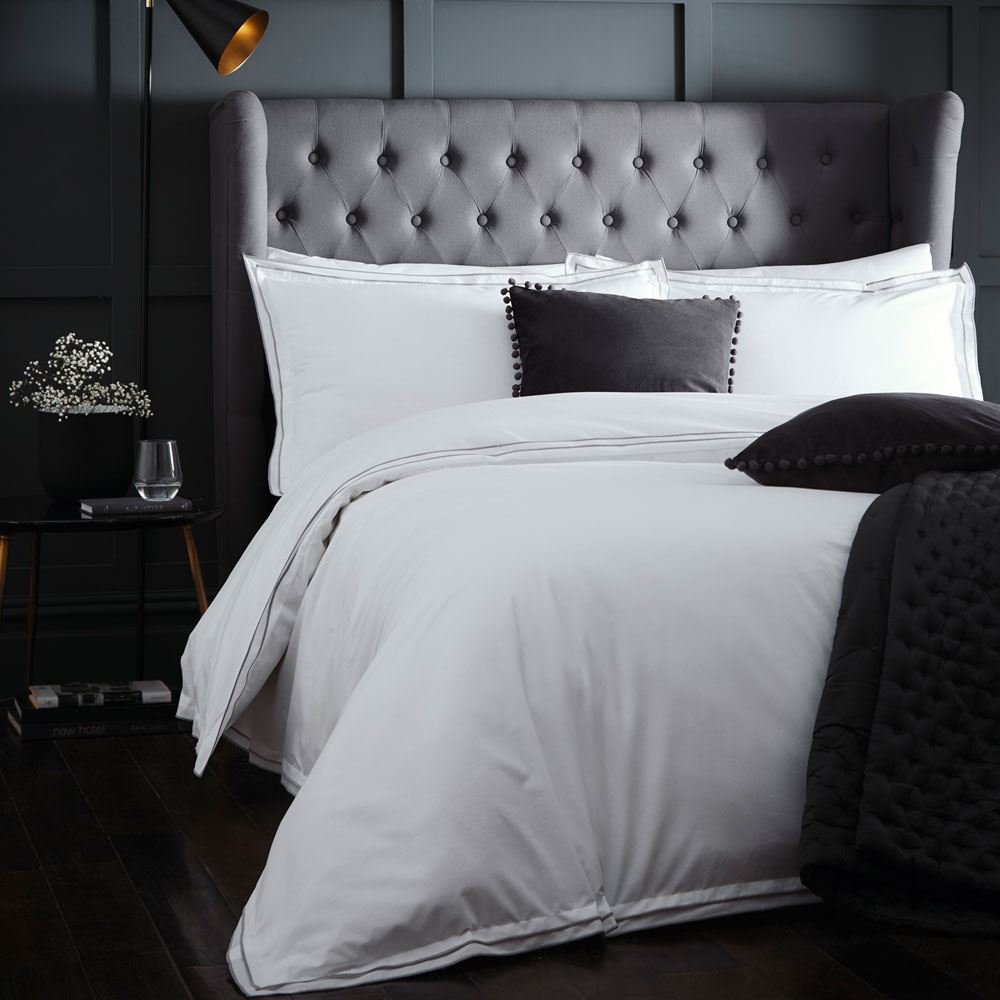 Appletree Alden 180 Thread Count 100% Cotton Percale Duvet Cover Set