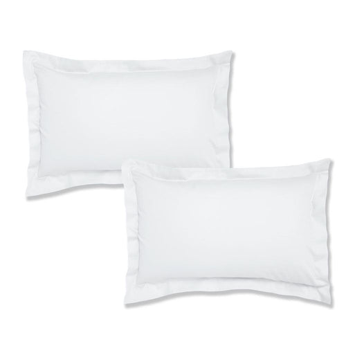 Bianca 100% Cotton Percale 200 Thread Count Oxford Pillow Cases