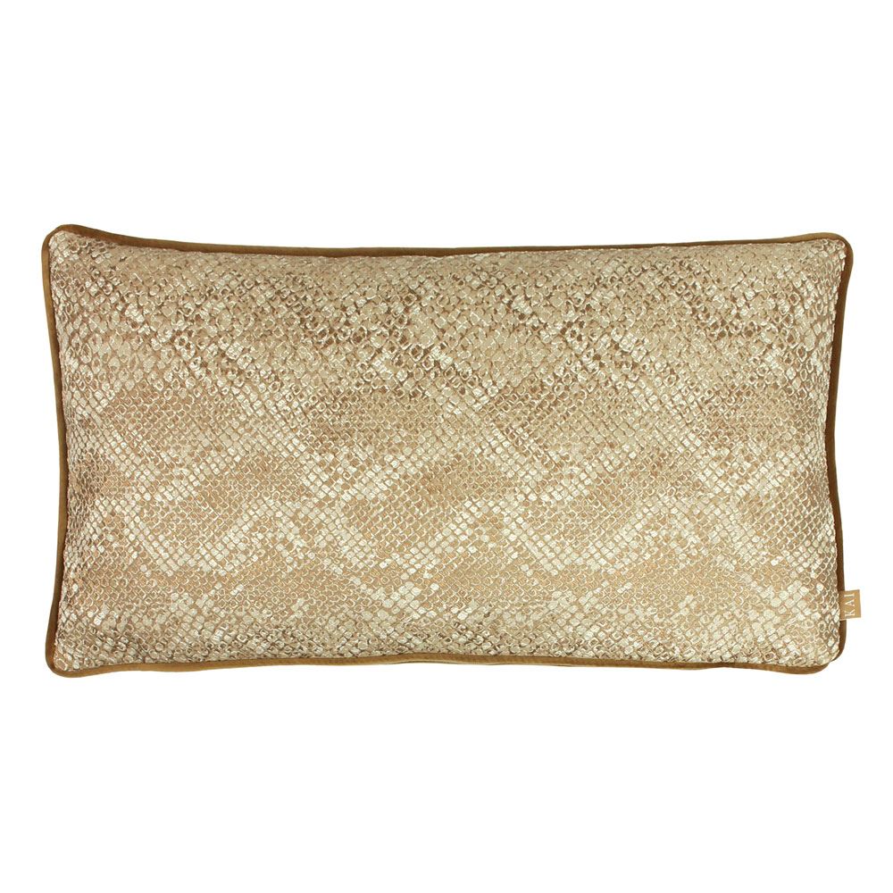 Kai Viper Snake Skin Print Piped Edge Cushion Cover