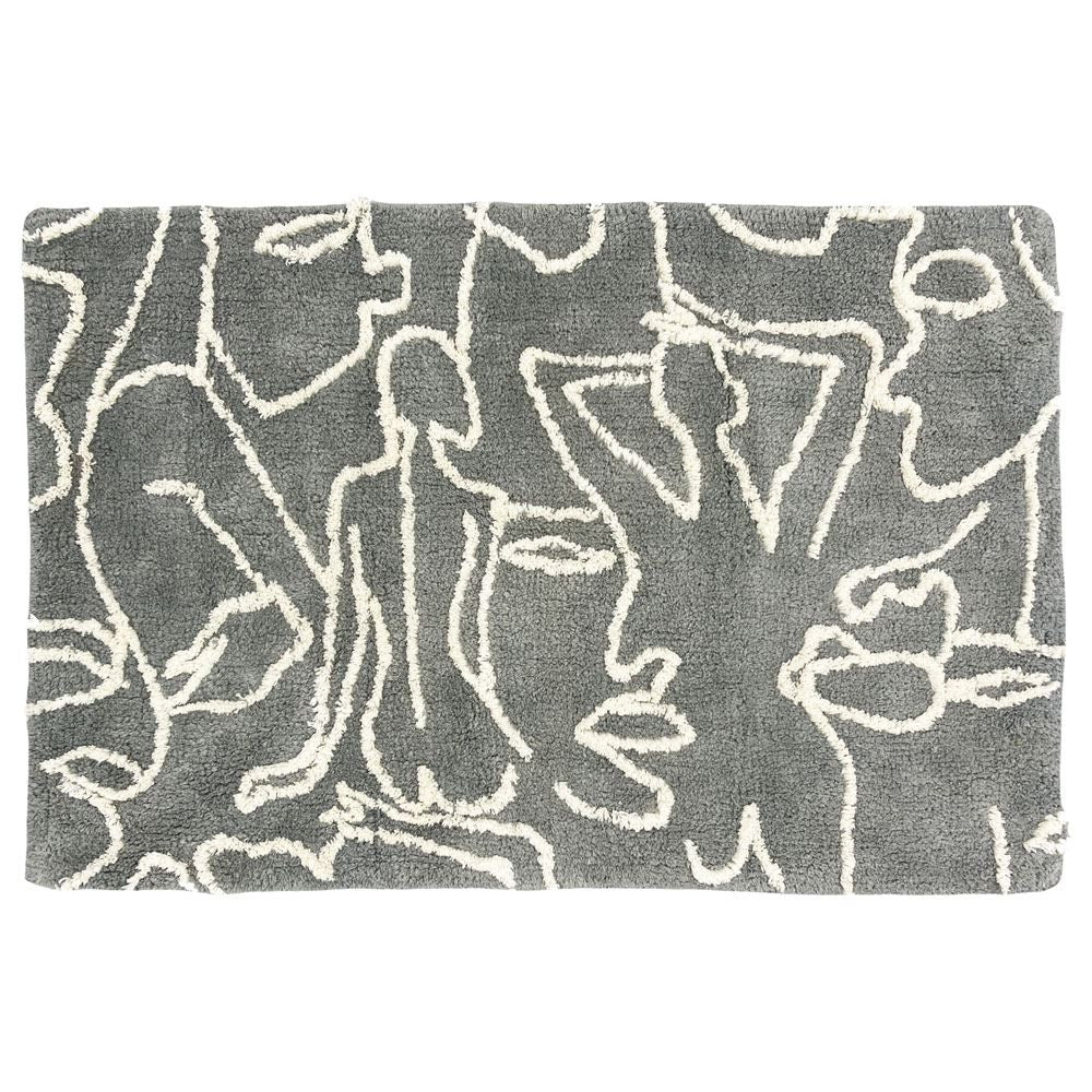 Furn Everybody Abstract 100% Cotton Bath Mat