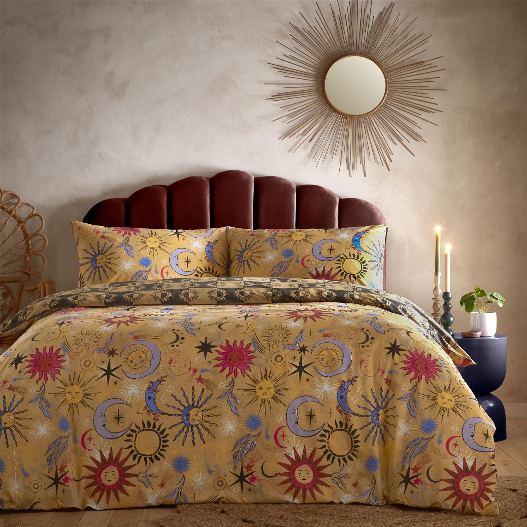 Furn Ethereal Star Easy Care Reversible Duvet Cover Set