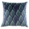 Evans Lichfield Eden Leaves Botanical Faux Velvet Cushion Cover, Multi, 43 x 43 Cm