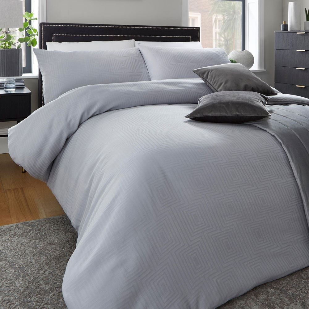 Appletree Boutique Charbury Geometric 100% Cotton 200 Thread Count Duvet Cover Set