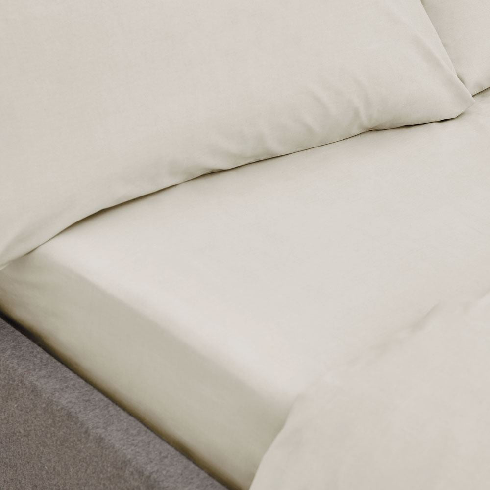 Bianca 100% Organic Cotton 200 Thread Count Fitted Sheet