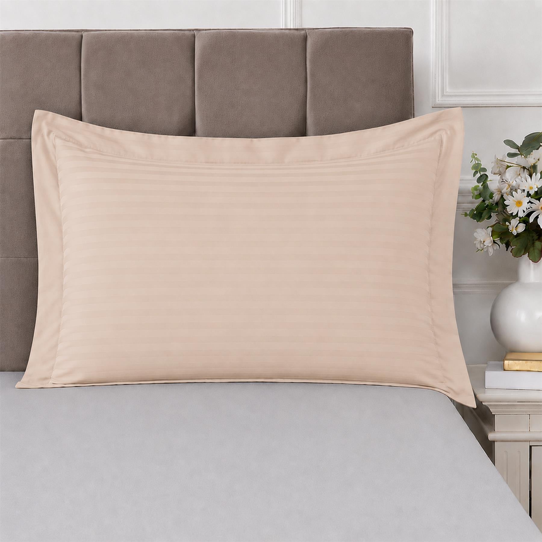 Night Zone Satin Stripe 100% Cotton 250 Thread Count Oxford Pillow Case