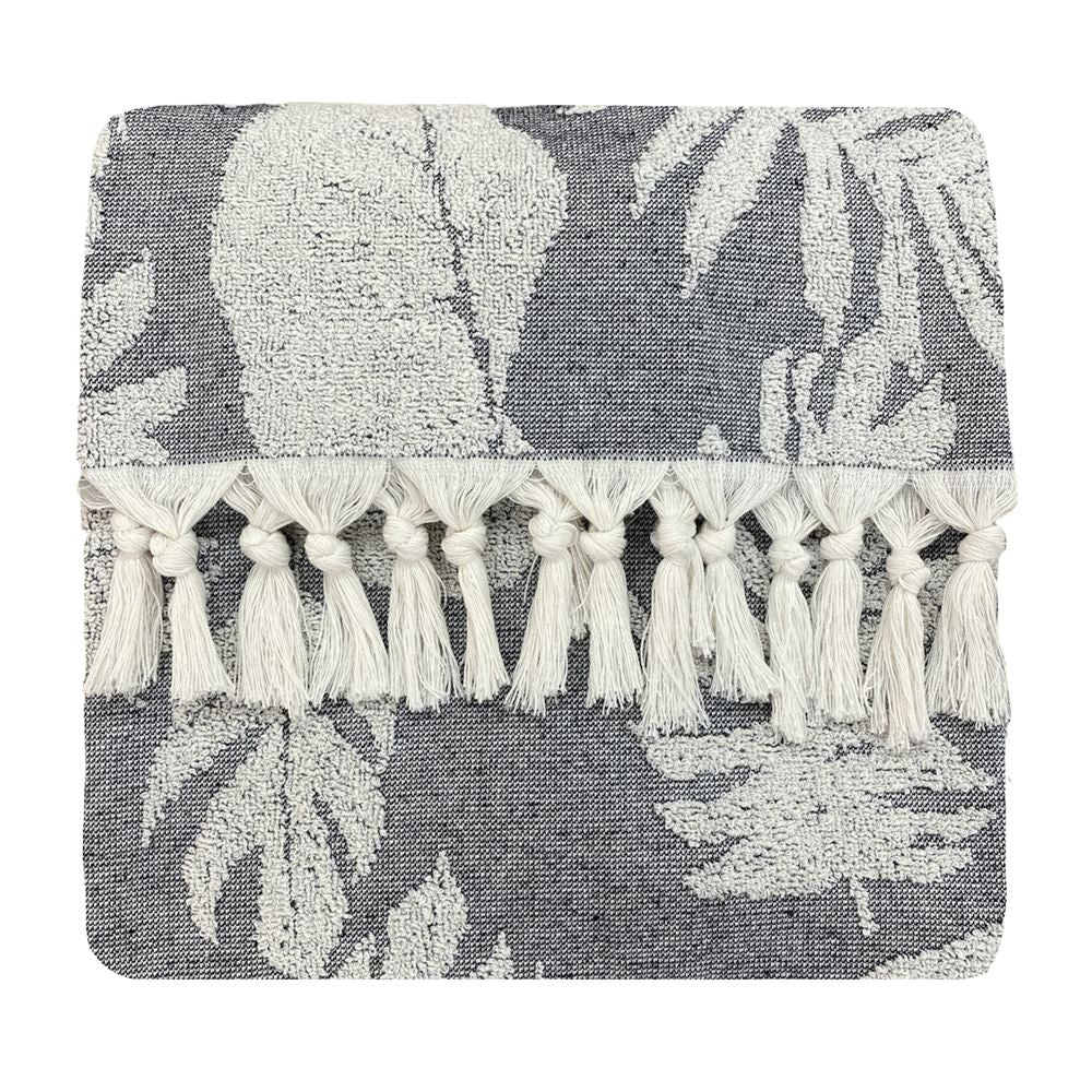 Furn Tropics 100% Turkish Cotton Tasselled Bath Towel