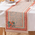 Furn Anemone Peaches Water Resistant Outdoor Table Runner