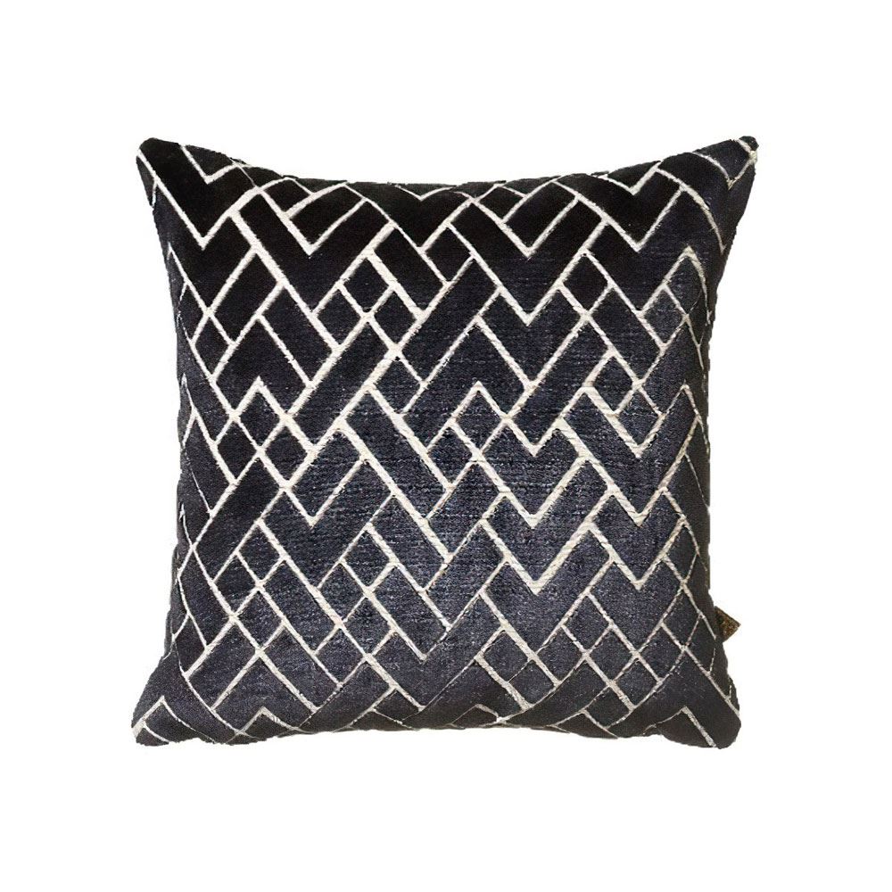 Scatter Box Fracture Cut Velvet Feather Filled Cushion