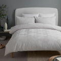 Serene Embossed Geo Luxurious Textured Duvet Cover Set