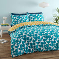 Catherine Lansfield Simplicity Retro Geo Geometric Reversible Easy Care Duvet Cover Set
