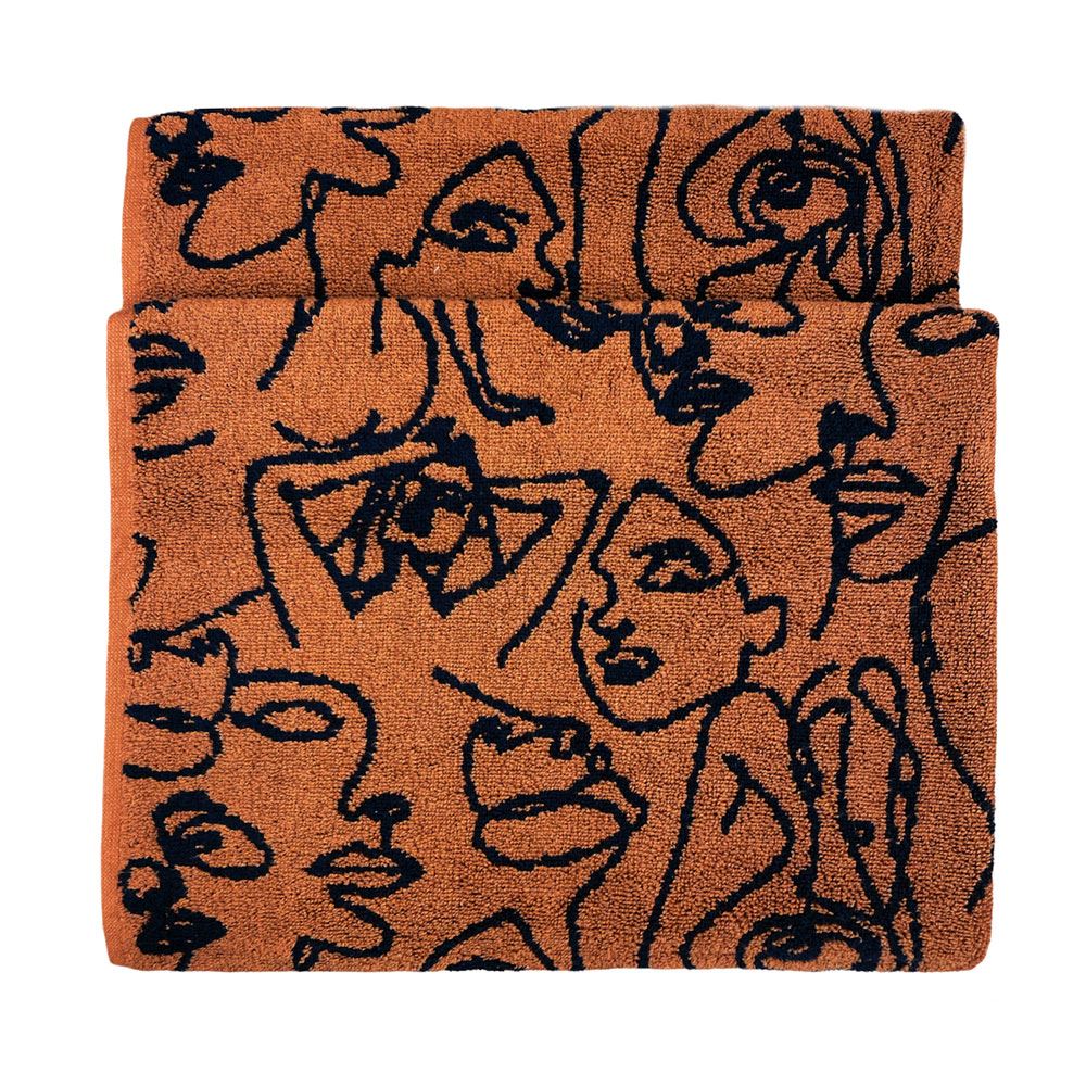 Furn Everybody Abstract 100% Cotton Jacquard Bath Towel