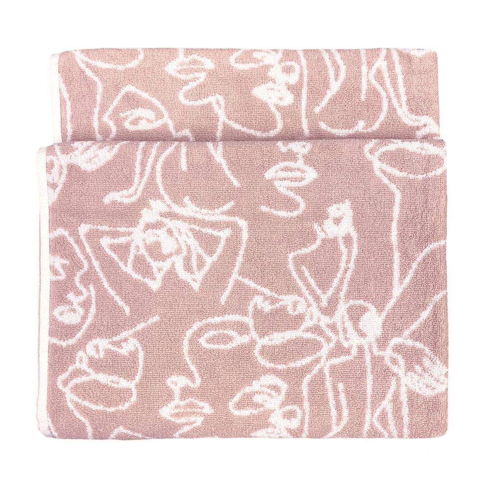 Furn Everybody Abstract 100% Cotton Jacquard Bath Towel
