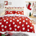 Fusion Christmas Happy Santa Easy Care Reversible Duvet Cover Set