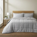 Catherine Lansfield Cosy Cord Coverless 6.5 Tog 200x220cm Comforter Duvet Silver Grey