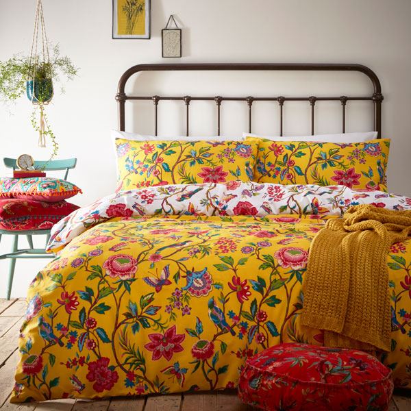 Creative Cloth Pomelo Floral Print Reversible Duvet Cover Set
