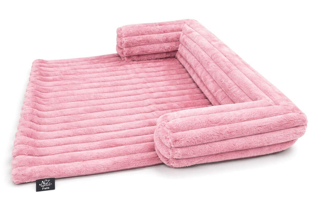 Night Zone Super Soft Plush Cord Sofa Pet Bed