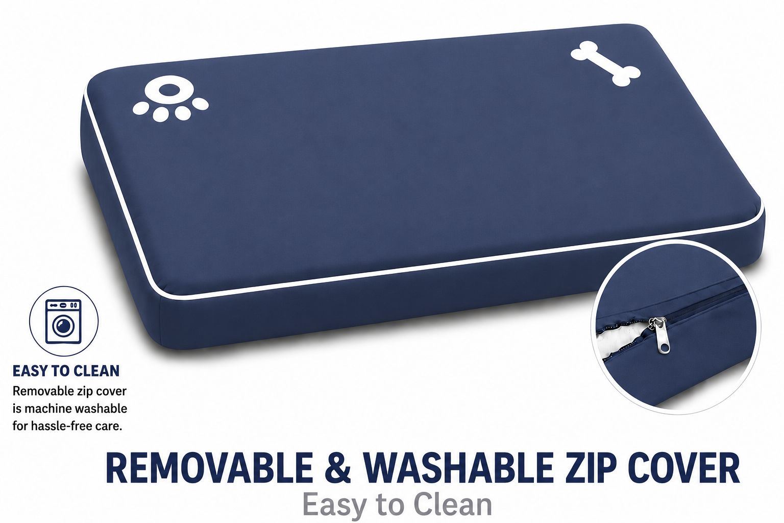 Night Zone Super Soft Bone & Paw Pet Bed Mat
