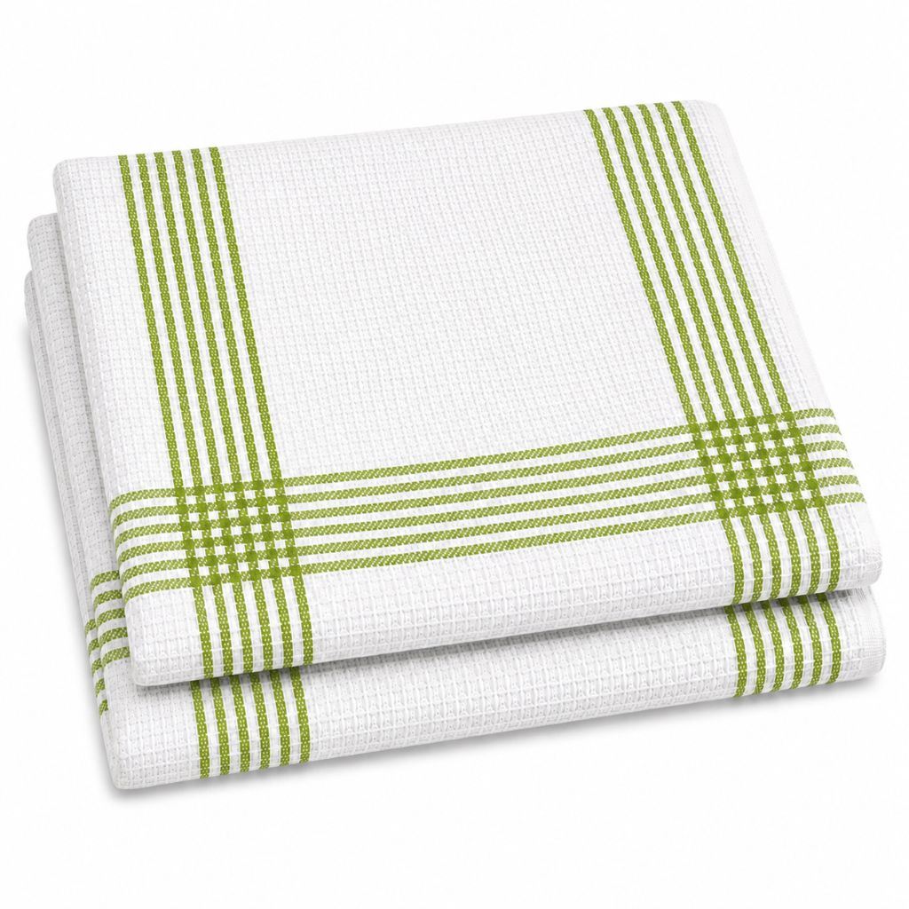 Night Zone Waffle Tea Towels 2 Pack, 100% Cotton