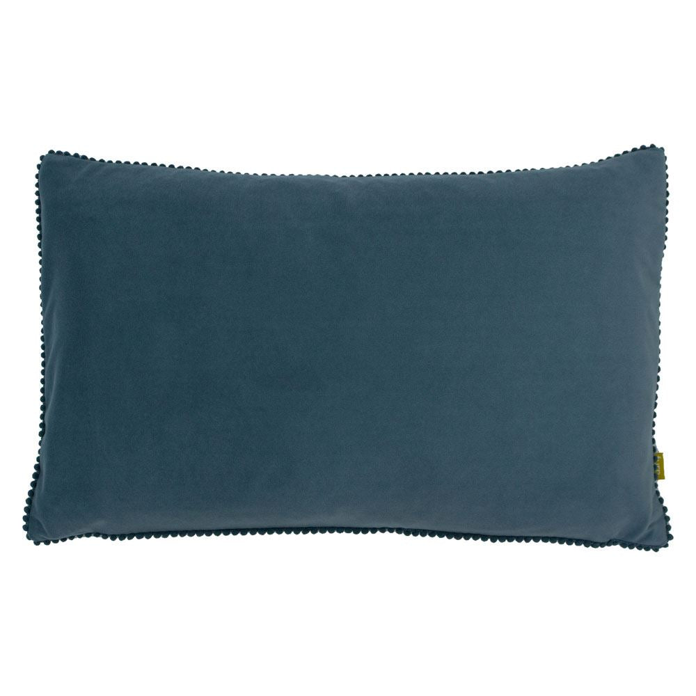 Furn Cosmo Velvet Mini Pom Pom Trim Cushion Cover