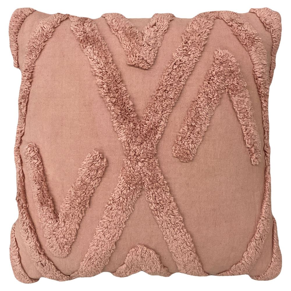 Furn Kamjo Geometric Tufted 100% Cotton Cushion Cover