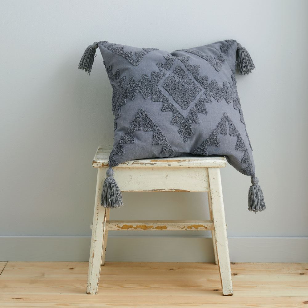 Pineapple Elephant Imani Tufted Tasselled 100% Cotton Filled Cushion