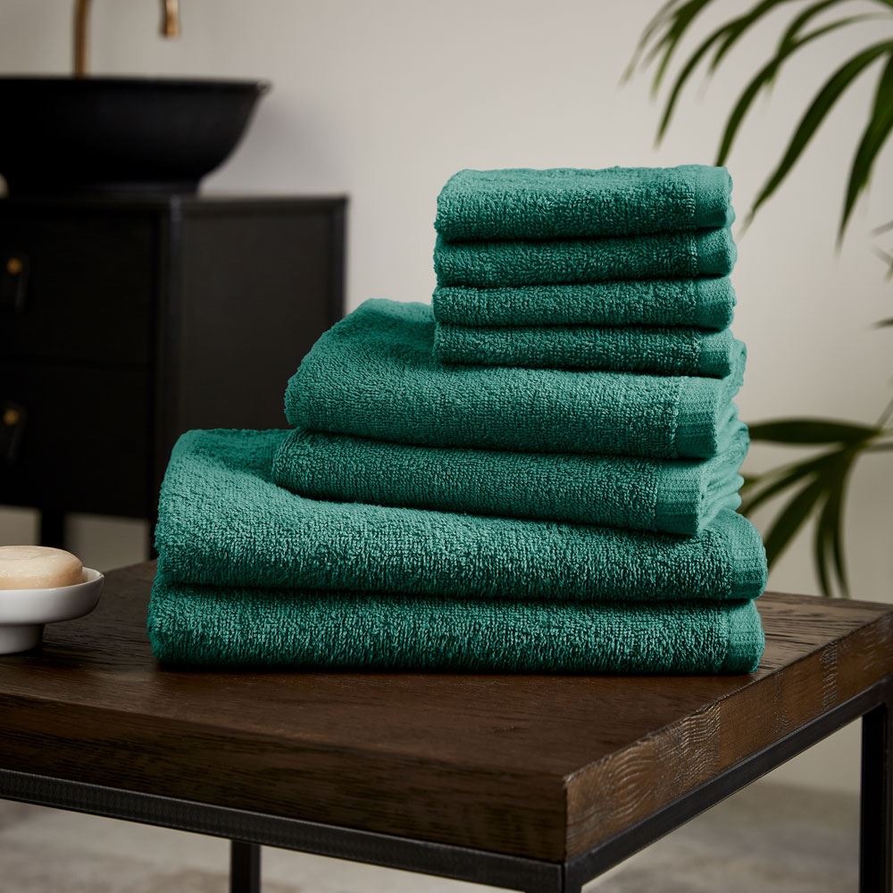 Catherine Lansfield Quick Dry 100% Cotton 8 Piece Towel Bale