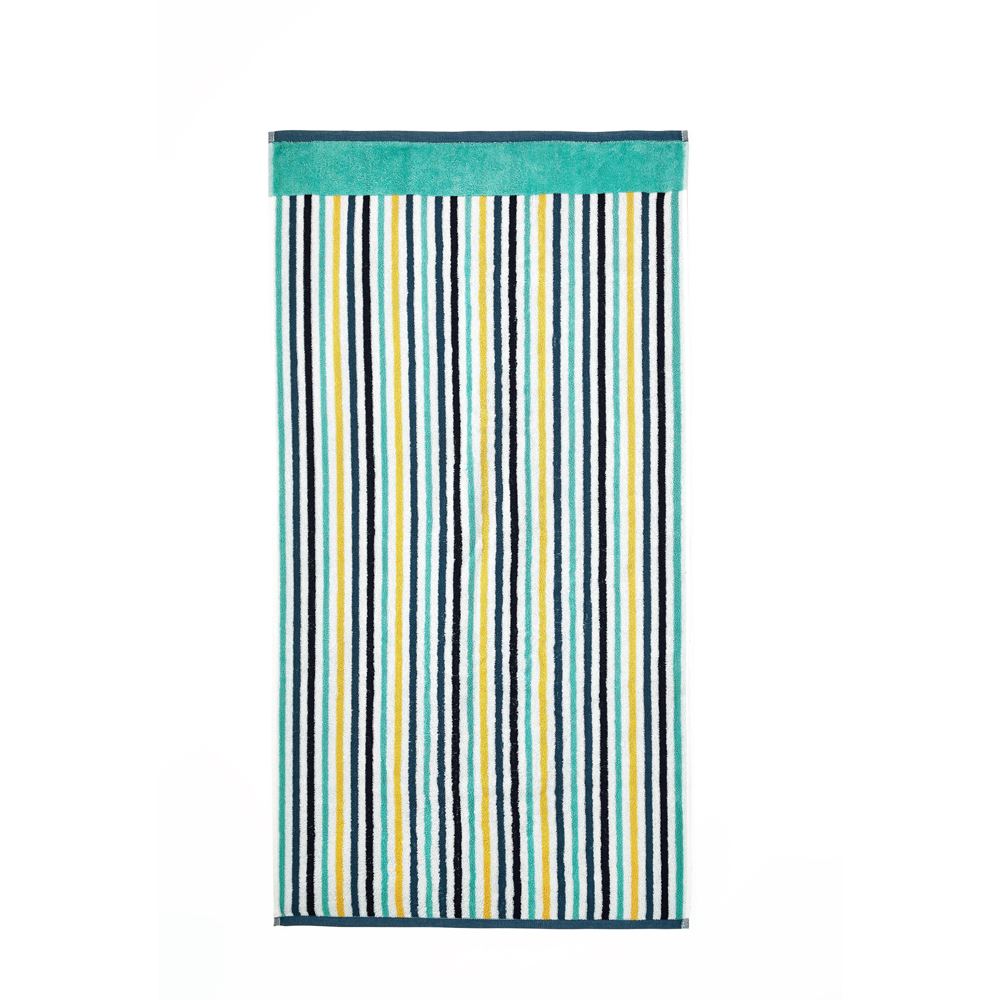 Fusion Nautical Stripe Jacquard 100% Cotton 550gsm Hand Towel