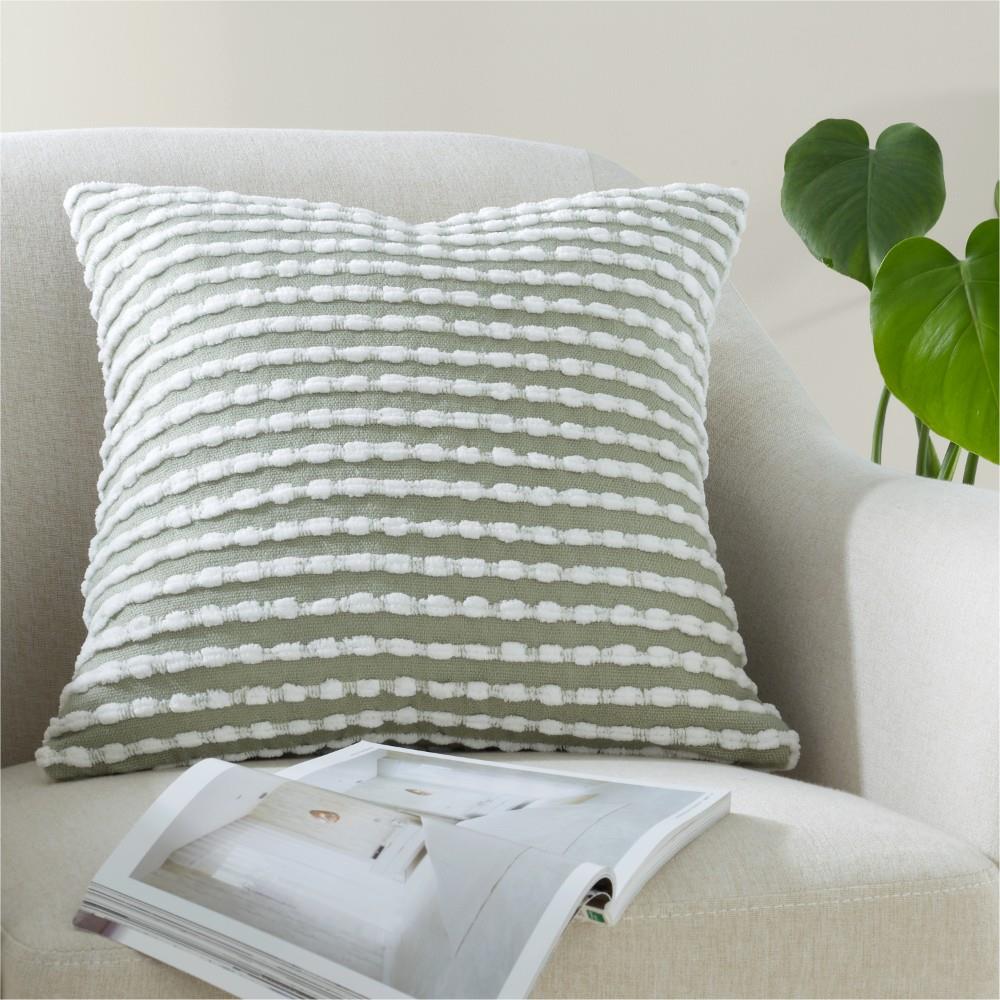 Catherine Lansfield Stab Stitch Textured Filled Cushion