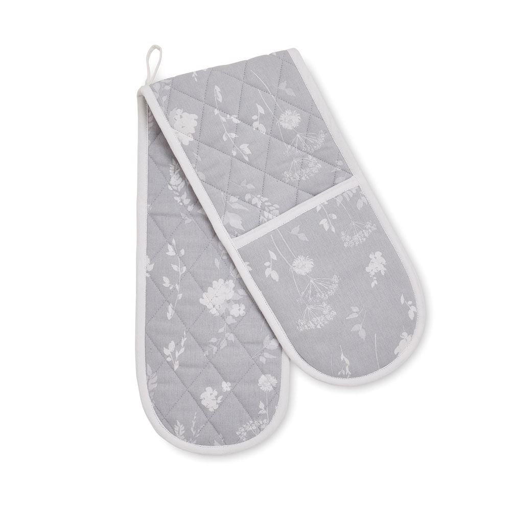 Catherine Lansfield Meadowsweet Floral 100% Cotton Double Oven Glove