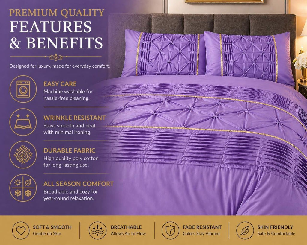 Night Zone Elegant Eleanor Duvet Cover Set