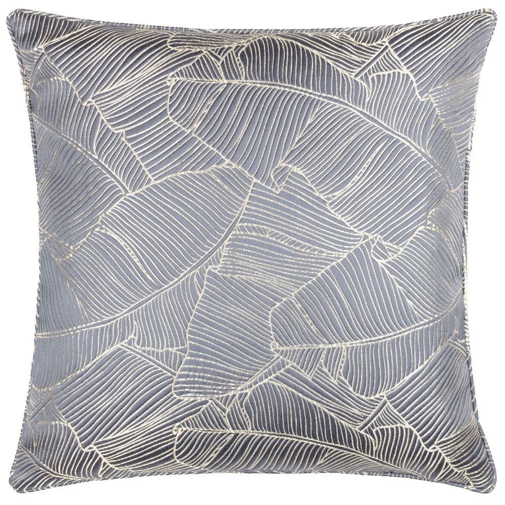 Wylder Seymour Golden Thread Embroidered Piped Edge Cushion Cover