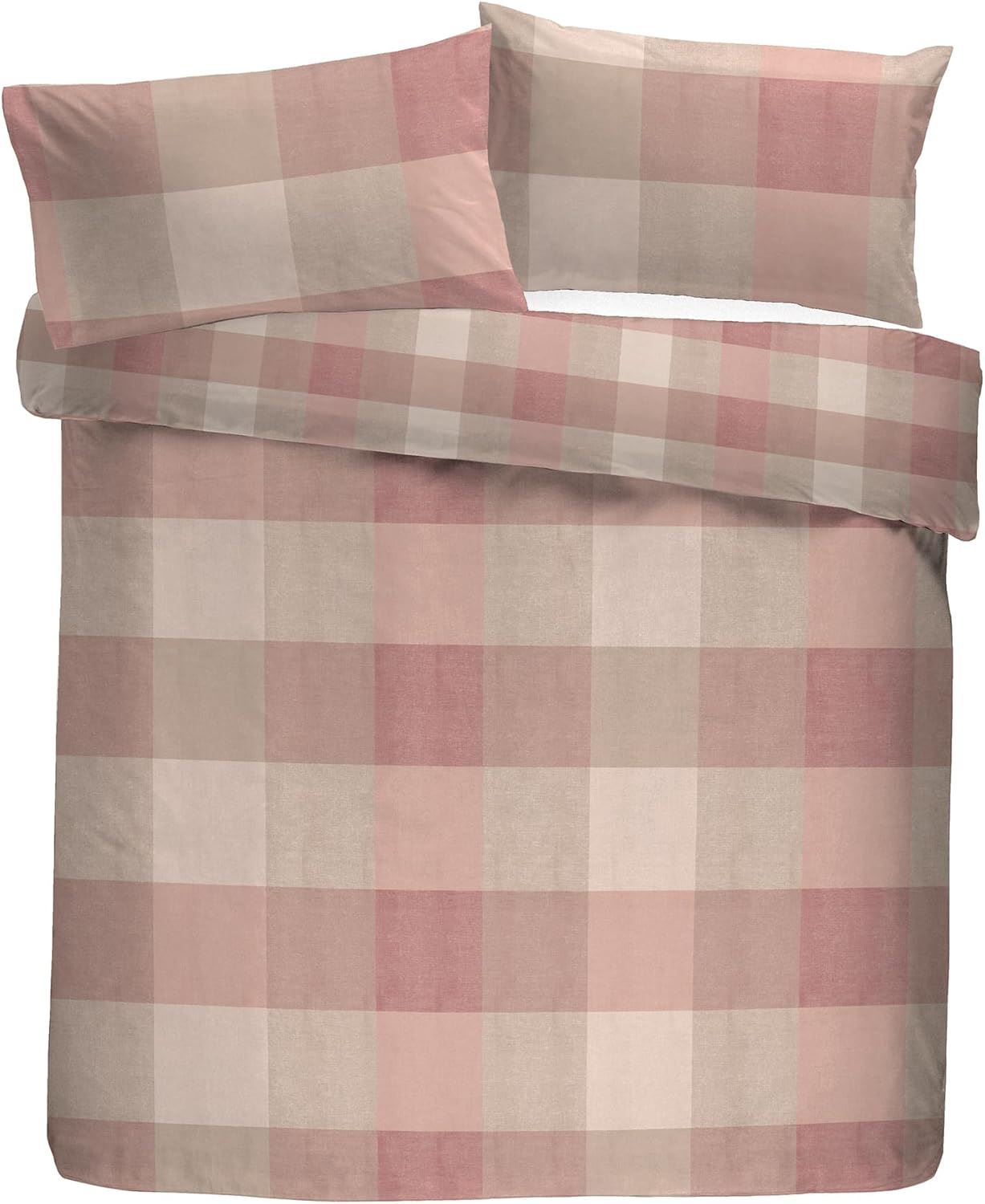 Appletree Hygge Ashford Check 100% Brushed Cotton Duvet Cover Set