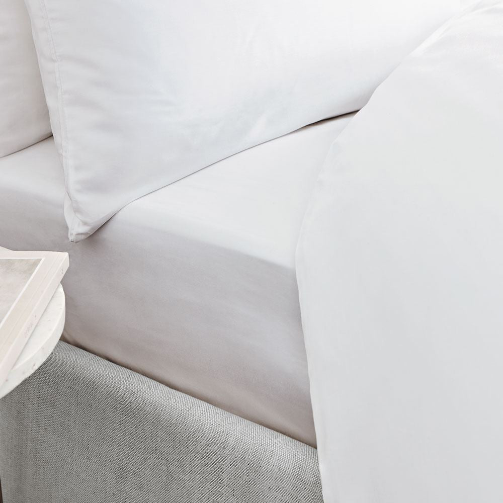 Bianca 100% Cotton Sateen 400 Thread Count Fitted Sheet