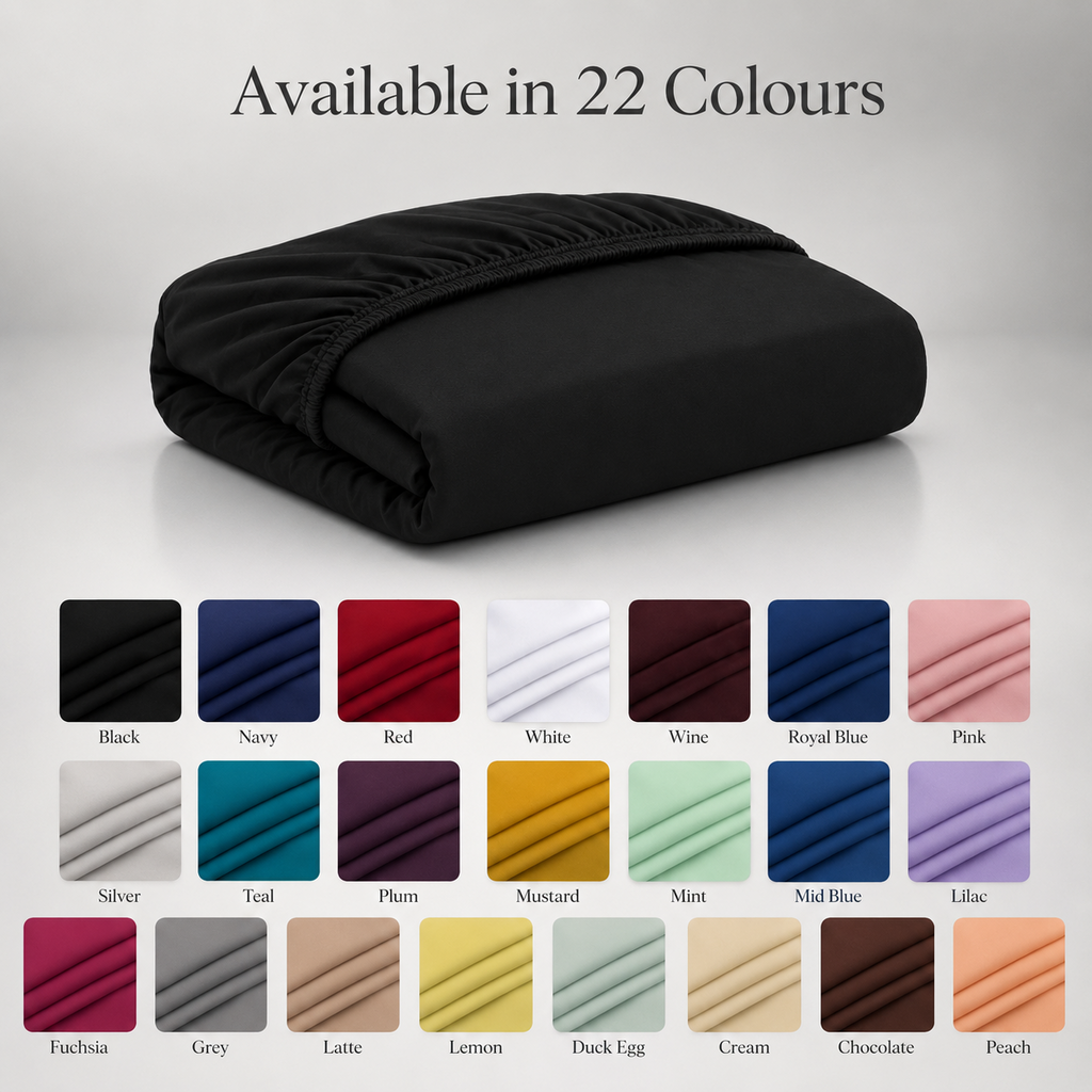 Night Zone Easy-care extra deep fitted sheets