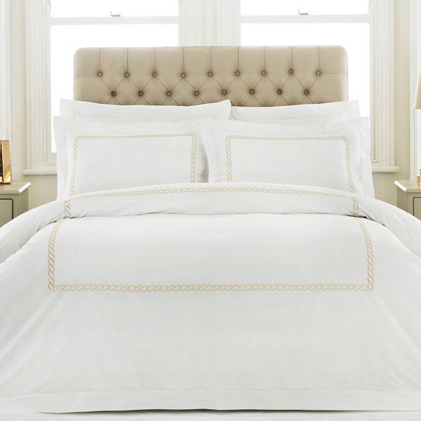 Paoletti Cleopatra 200 Thread Count 100% Cotton Duvet Cover Set