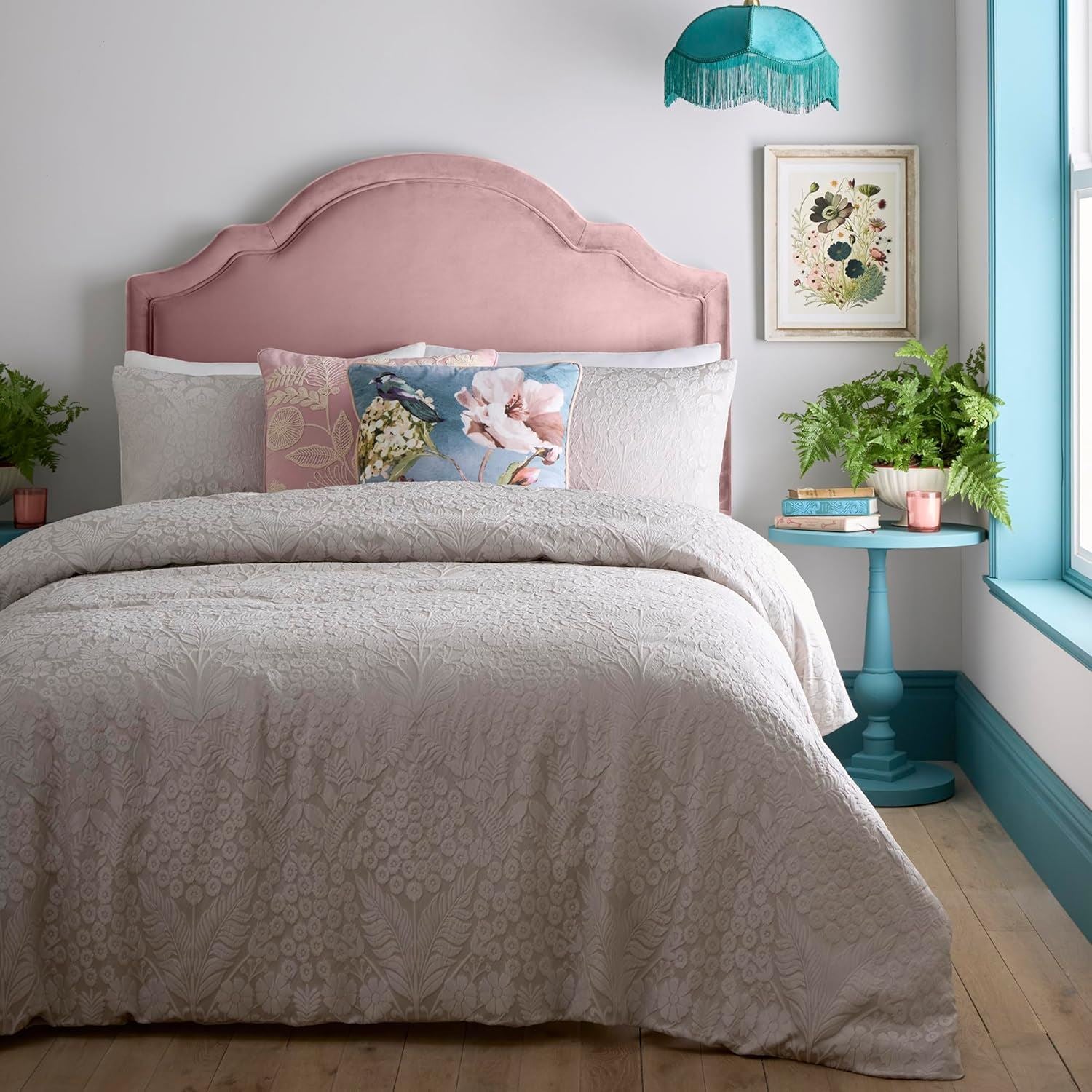 Appletree Heritage Toria Floral Jacquard Duvet Cover Set