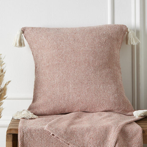 Appletree Loft Kaidon Woven 100% Recycled Cotton Rich Tasselled Cushion Cover