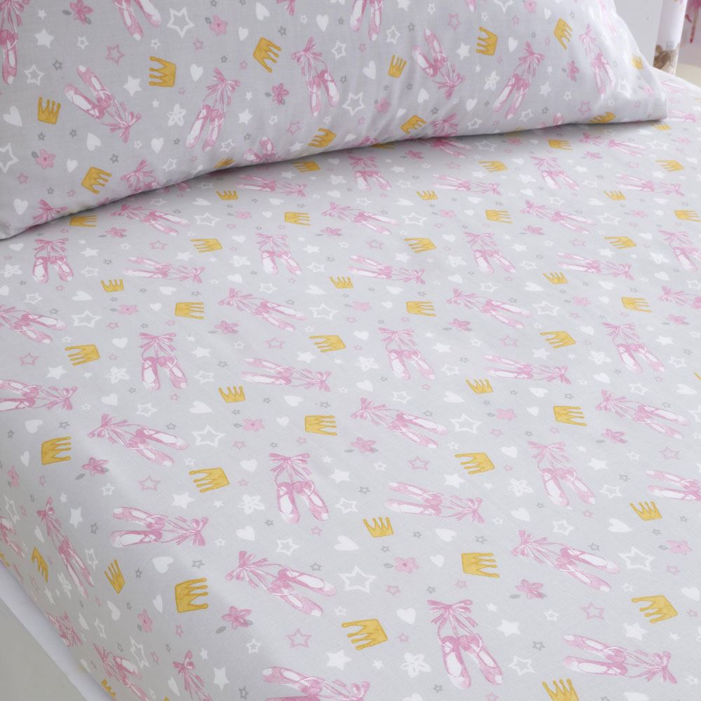 Bedlam Kids Ballet Dancer Print Fitted Sheet