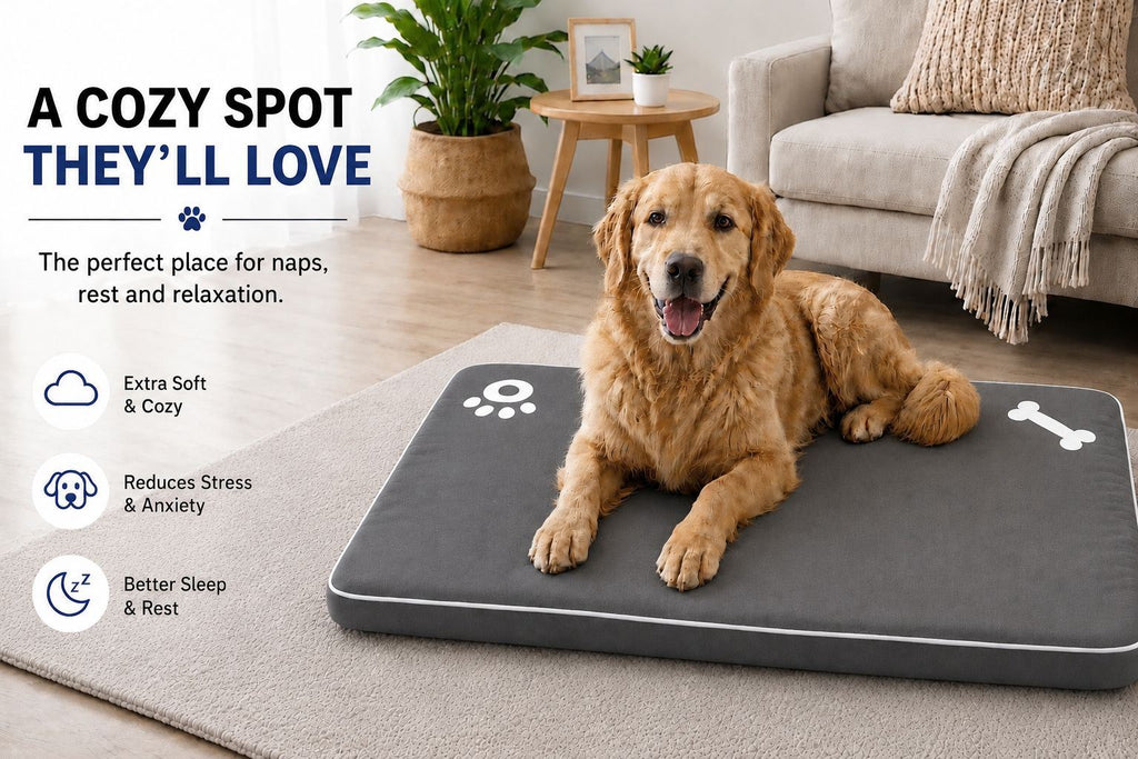 Night Zone Super Soft Bone & Paw Pet Bed Mat