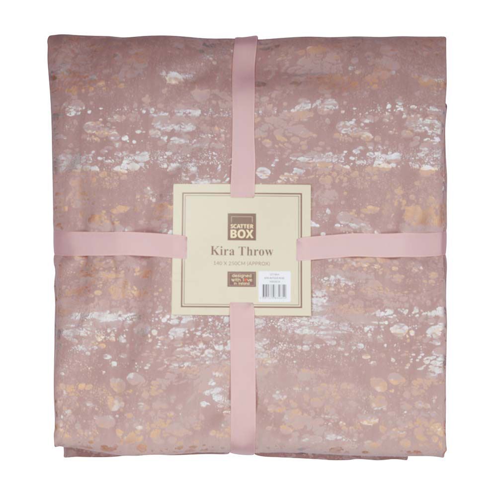 Scatter Box Kira Metallic Fleck Faux Velvet Throw