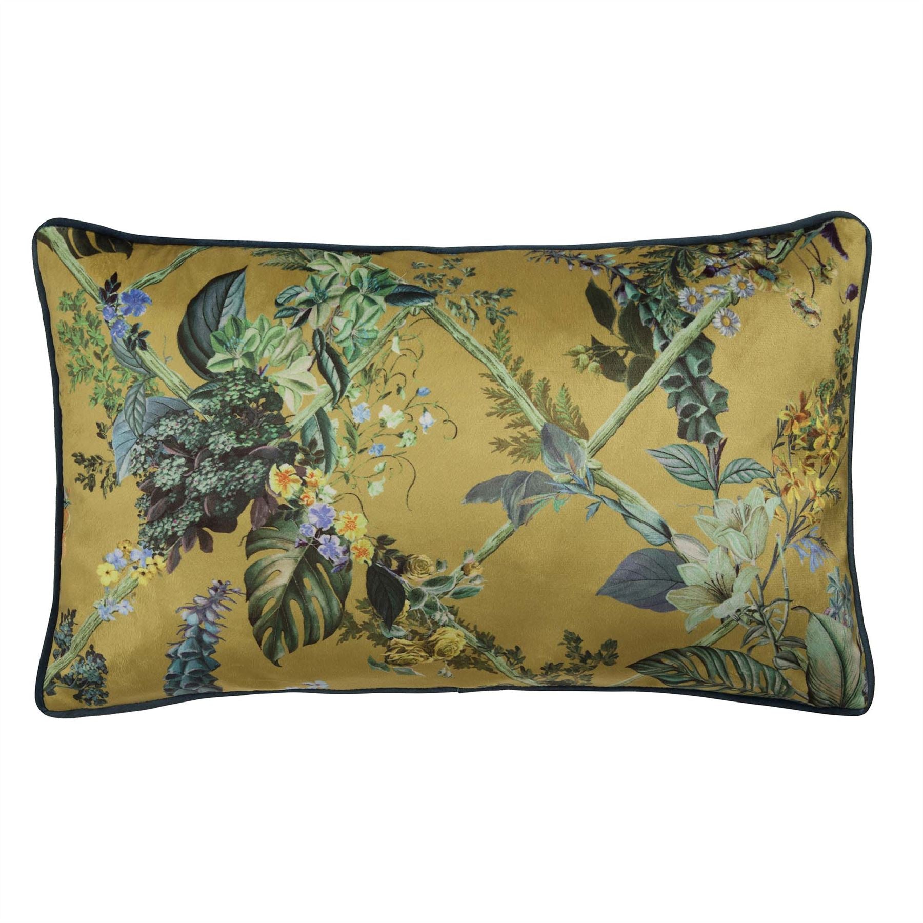 Laurence Llewelyn Bowen Cotswold Fantasia Velvet Piped Edge Cushion Cover