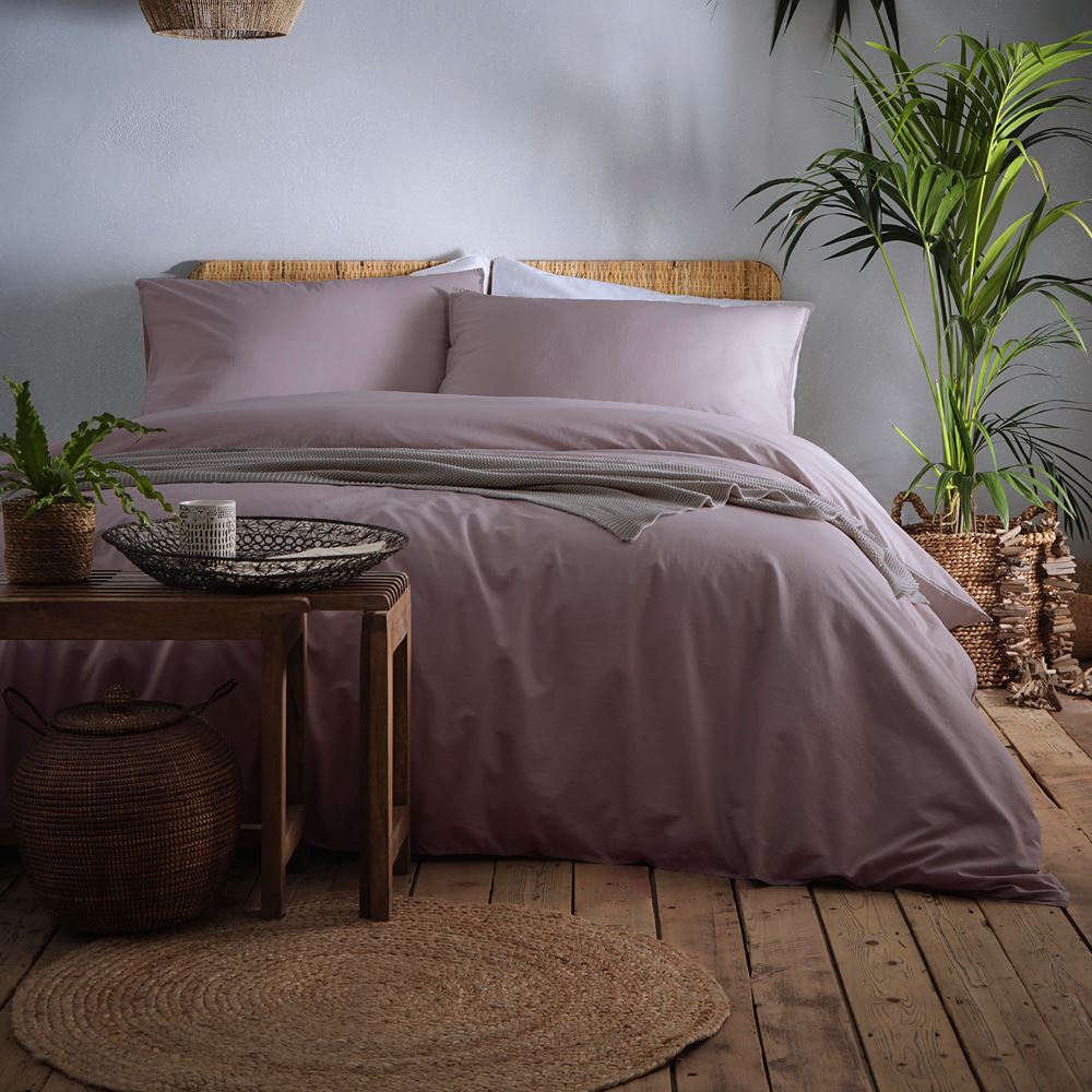 Appletree Cassia 180 Thread Count 100% Cotton Percale Duvet Cover Set