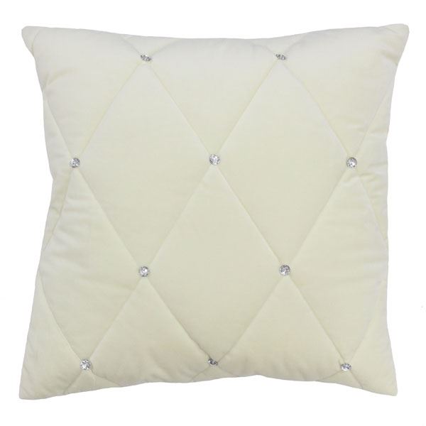 Riva Paoletti New Diamante Quilted Cushion Cover