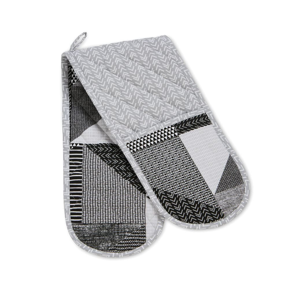 Catherine Lansfield Larsson Geo 100% Cotton Double Oven Glove