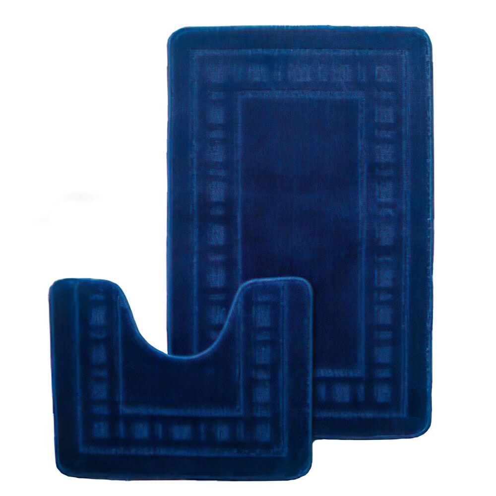 Catherine Lansfield Armoni Bath Mat & Pedestal Mat Set